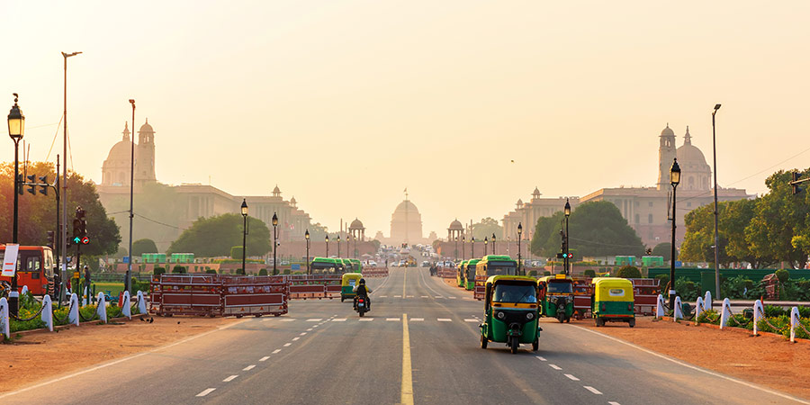 Arrival in Delhi