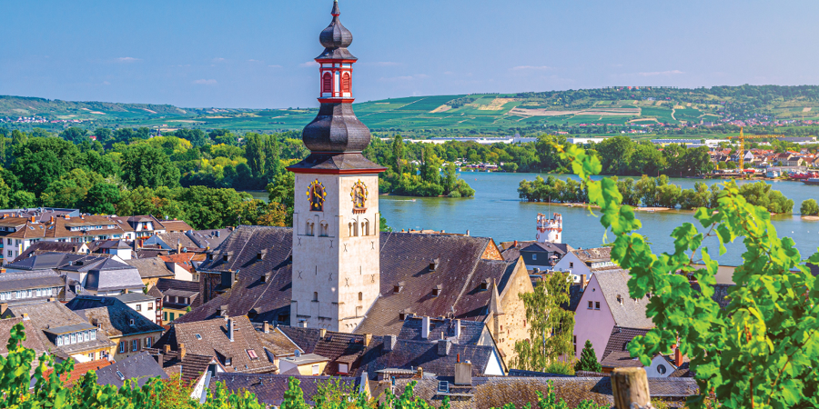 Visit the charming riverside town of Rüdesheim