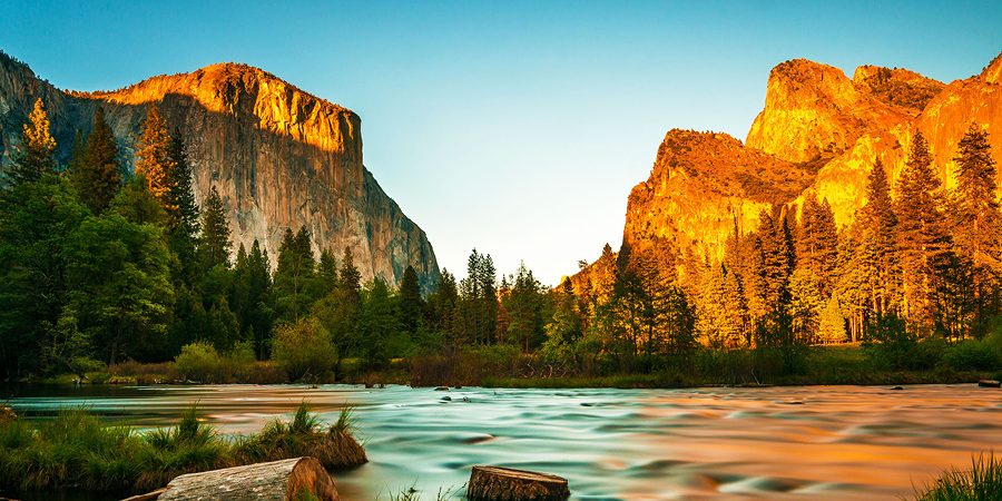 Yosemite Valley View Sunset