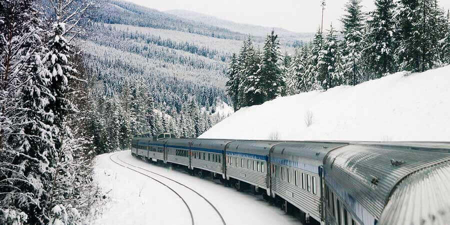 Via Rail, The Canadian in the Snow