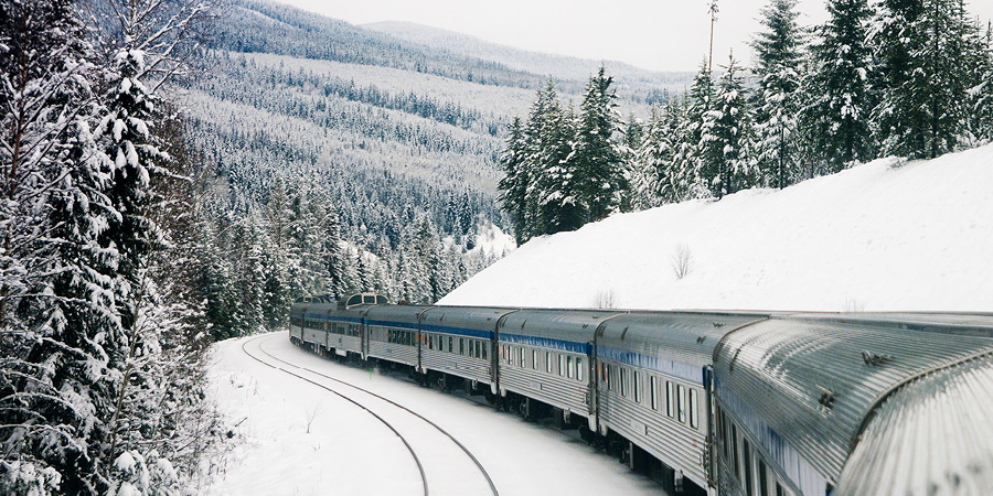 Via Rail, The Canadian in the Snow
