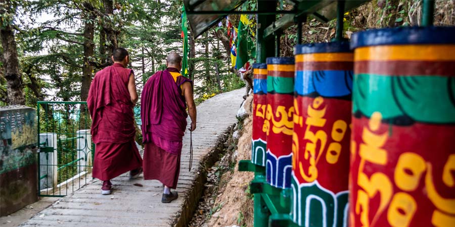 Travel up to Dharamshala, home of the Dalai Lama