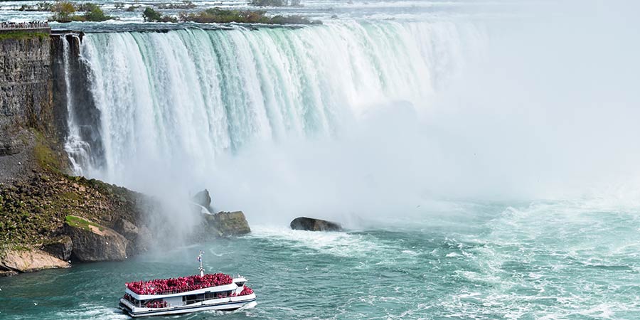 Cruise into the mist of the Niagara Falls