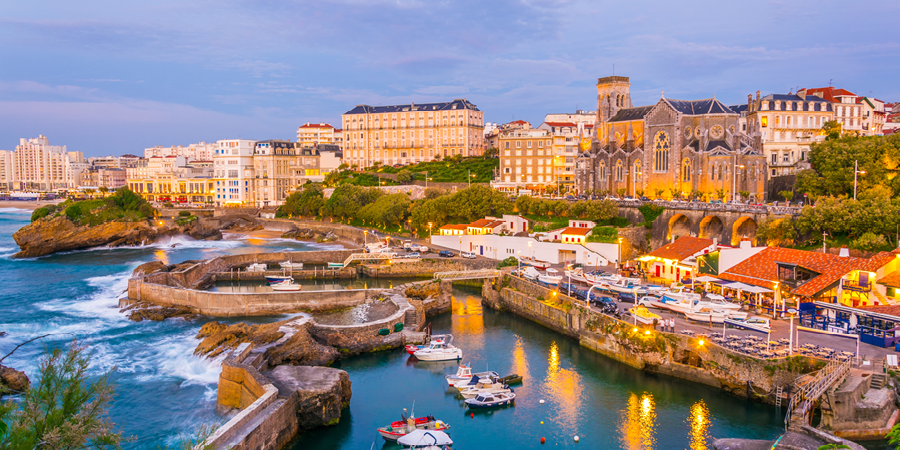 Port in Biarritz