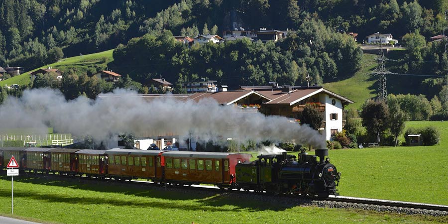 Ride the steam-hauled Zillertalbahn to Mayrhofen