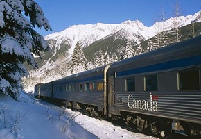 Via Rail, The Canadian in the Snow