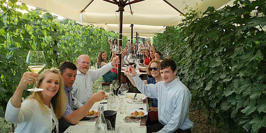 Dine at the historic Tenuta Torciano